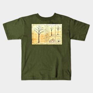 Trees and mountains Kids T-Shirt